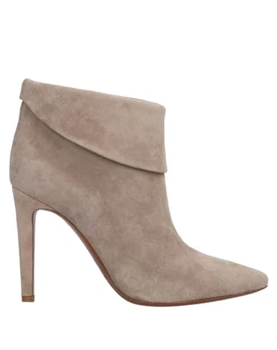 Shop Ralph Lauren Collection Woman Ankle Boots Dove Grey Size 11 Soft Leather