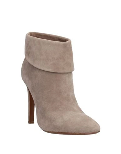 Shop Ralph Lauren Collection Woman Ankle Boots Dove Grey Size 11 Soft Leather