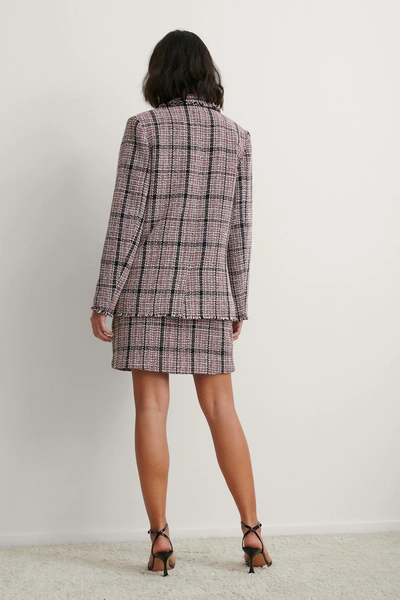 Shop Na-kd Classic Tweed Blazer - Checkered