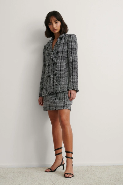 Shop Na-kd Classic Tweed Blazer - Checkered