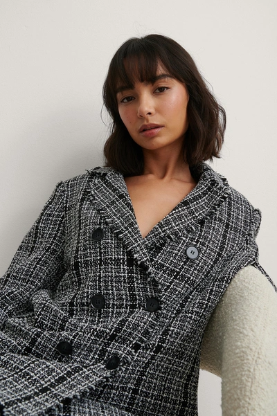 Shop Na-kd Classic Tweed Blazer - Checkered