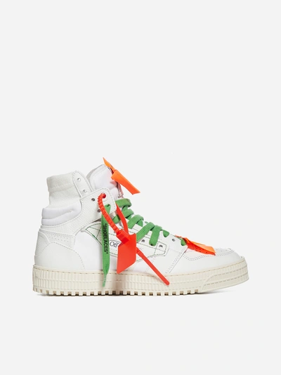 Shop Off-white 3.0 Off Court Leather And Nylon Sneakers