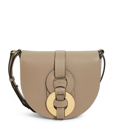 Shop Chloé Small Leather Darryl Saddle Bag