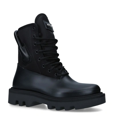 Shop Givenchy Leather Combat Ankle Boots