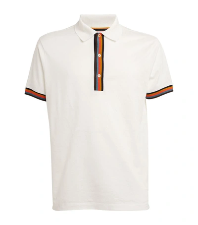 Shop Paul Smith Signature Stripe-detail Polo Shirt