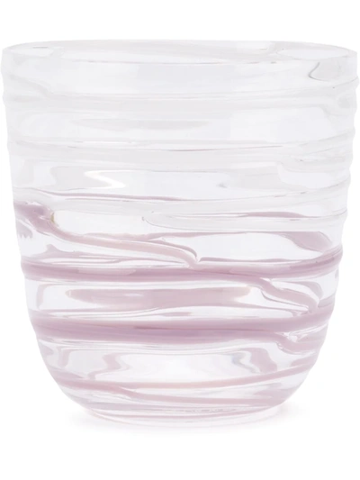 Shop Carlo Moretti Rippled Drinking Glass In Purple