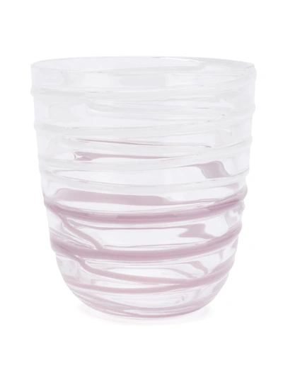 Carlo Moretti Rippled Drinking Glass In Purple