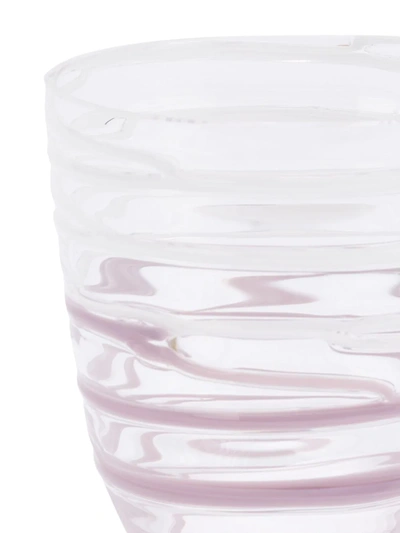 Carlo Moretti Rippled Drinking Glass In Purple