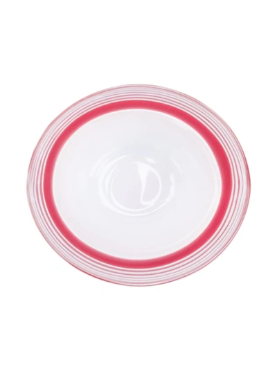 Carlo Moretti Stripe Print Glass In Red