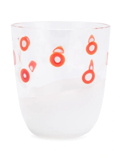 Carlo Moretti Spotted Glass In Orange