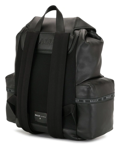 Shop Bally Howie Leather Backpack In Black