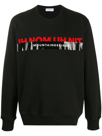 Shop Ih Nom Uh Nit Logo Crew Sweatshirt In Black