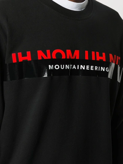 Shop Ih Nom Uh Nit Logo Crew Sweatshirt In Black