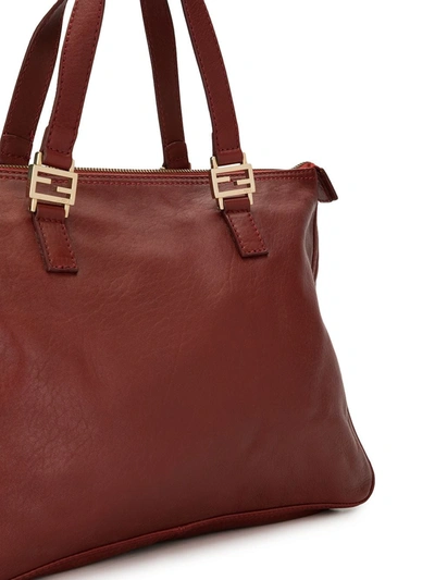 Pre-owned Fendi Zip-fastening Tote Bag In Red