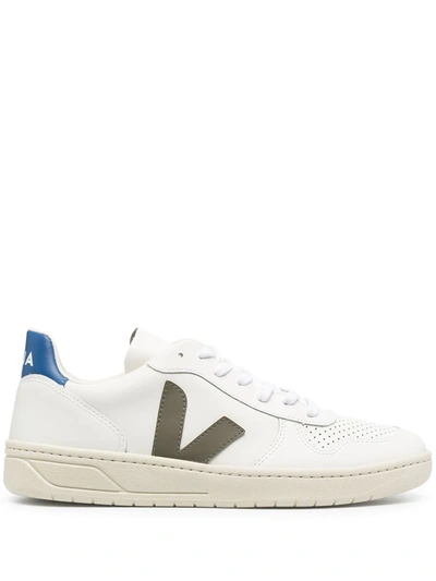 Shop Vejas V-10 Low-top Sneakers In White