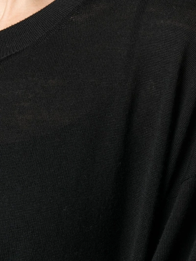 Altea Lightweight Knitted Top In Black
