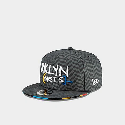 Shop New Era Brooklyn Nets Authentics City Series Nba 9fifty Snapback Hat In Grey