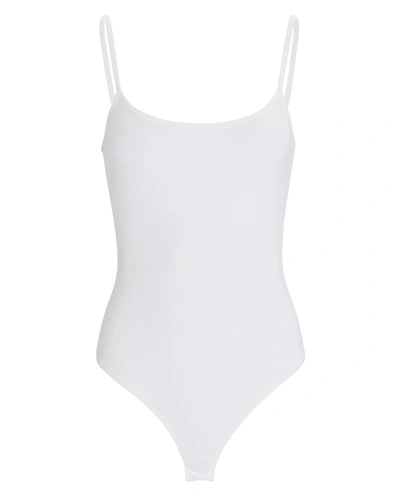 Shop Alix Nyc Elizabeth Scoop Neck Bodysuit In White