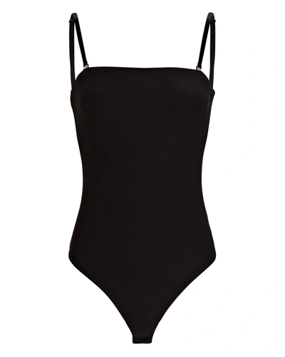 Shop Alix Nyc Seton Bandeau Bodysuit In Black