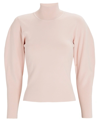Shop A.l.c Samuel Puff Sleeve Turtleneck Sweater In Pink