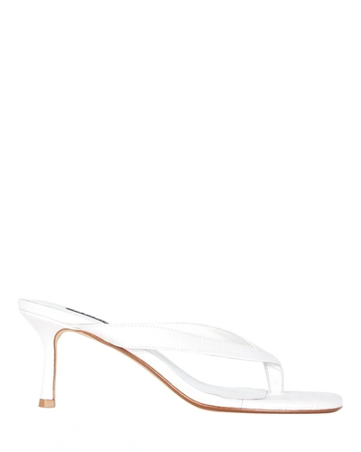 Shop Senso Fillipa Leather Flip-flop Sandals In White