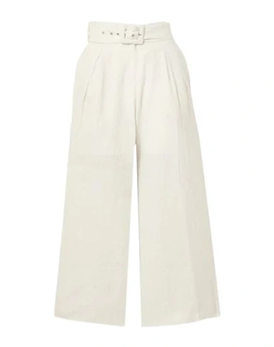 Shop Faithfull The Brand Woman Pants Ivory Size M Linen In White