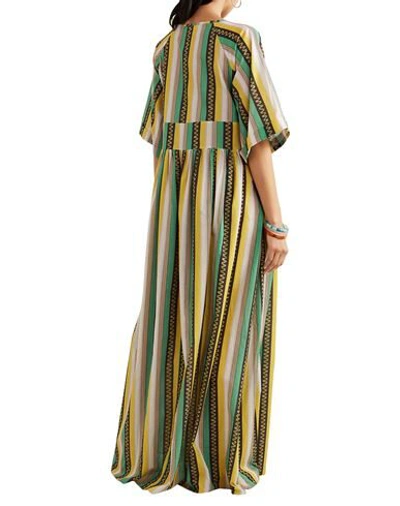 Shop Eywasouls Malibu Woman Maxi Dress Green Size Xs/s Cotton
