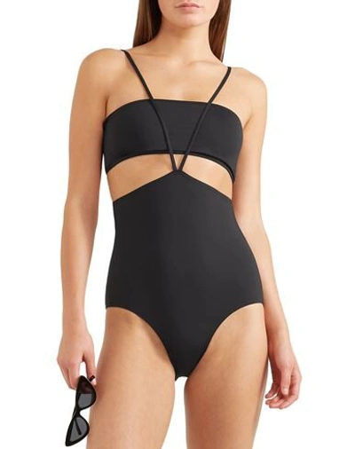 Shop Rudi Gernreich Bikini Tops In Black