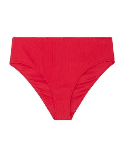 Shop Ganni Bikini Bottoms In Red