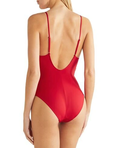 Shop Skin One-piece Swimsuits In Red