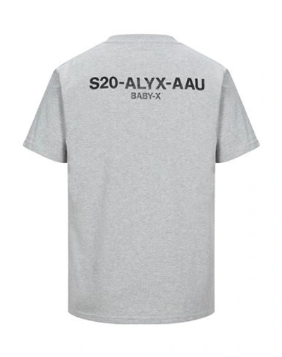 Shop Alyx T-shirts In Light Grey