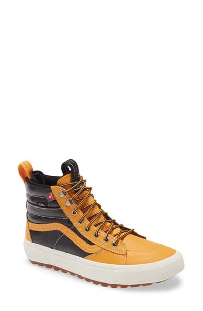 Shop Vans Sk8-hi Mte 2.0 Dx Water Resistant High Top Sneaker In Apricot/ Black