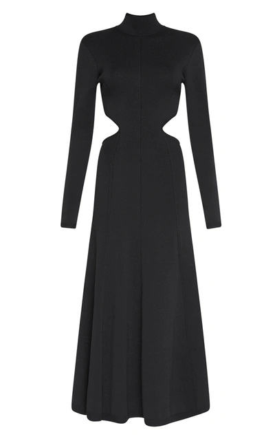 Shop Aje Women's Anika Cutout Knit Dress In Black