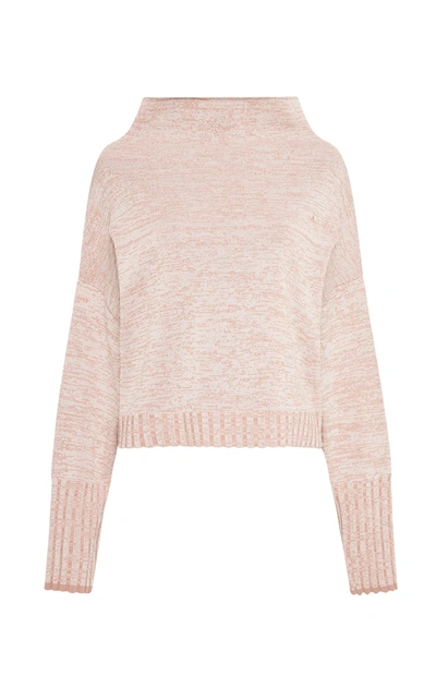 Shop Aje Women's Jessa Melange Knit Sweater In Pink
