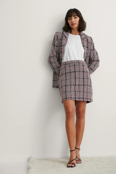 Shop Na-kd Classic Tweed Mini Skirt - Checkered