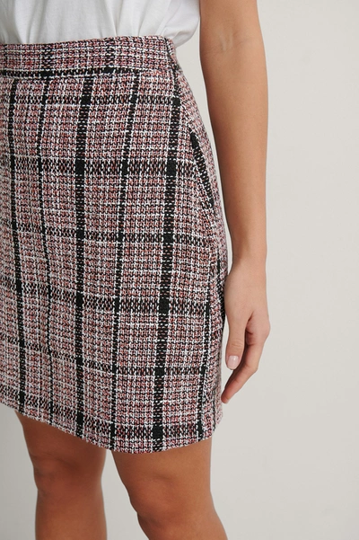 Shop Na-kd Classic Tweed Mini Skirt - Checkered