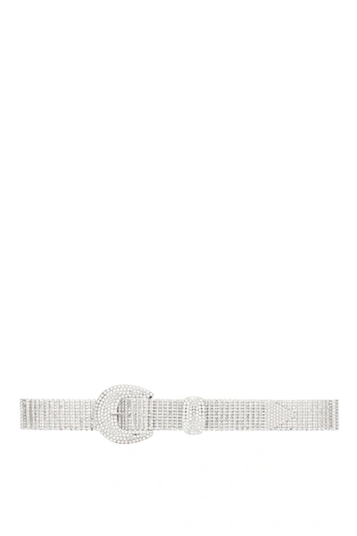 Shop B-low The Belt Brittany Crystal Belt In Silver (silver)