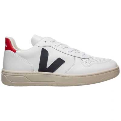 Shop Veja V-10 Sneakers In Extra White Nautico Pekin