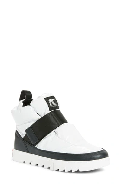 Shop Sorel Joan Of Arctic Waterproof Next Lite Bootie In White/ Black