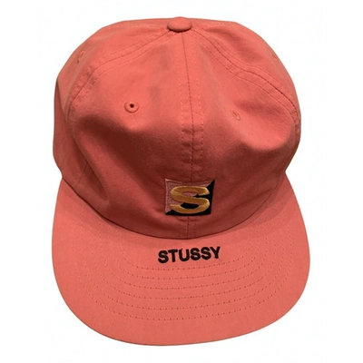 Pre-owned Stussy Pink Cloth Hat