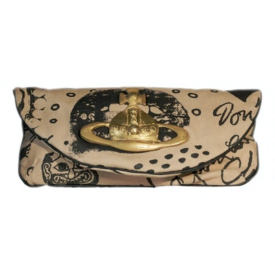 Pre-owned Vivienne Westwood Anglomania Ecru Cotton Clutch Bag