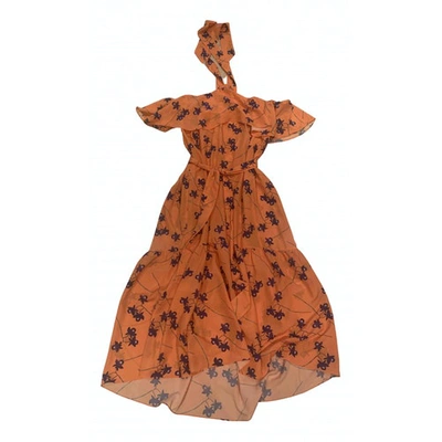 Pre-owned Borgo De Nor Mid-length Dress In Orange