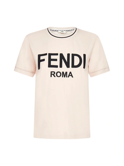 Shop Fendi T-shirt In Snake