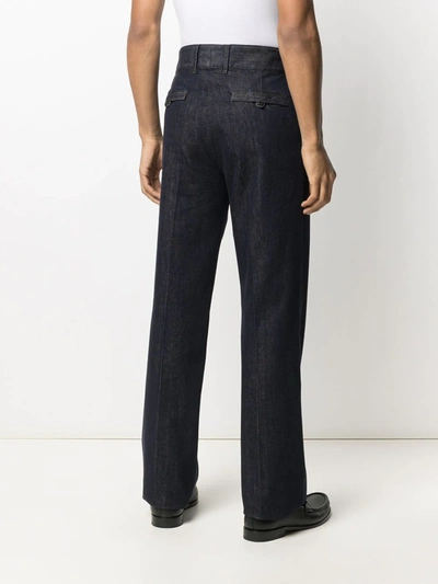 Shop Ferragamo Tailored Sailor Trousers In Blue