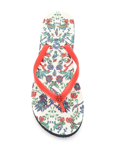 Shop Tory Burch Floral Print Flip-flops In Multicolour
