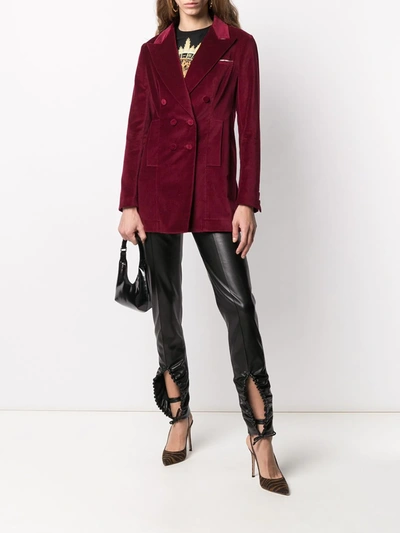 Shop Jejia Double-breasted Blazer In Red