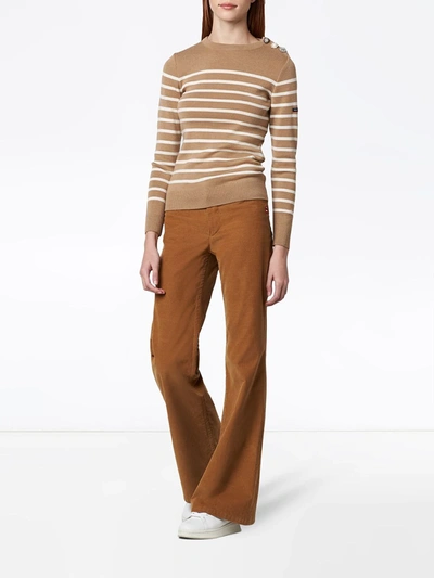Shop Marc Jacobs Armor-lux X The Breton Jumper In Brown