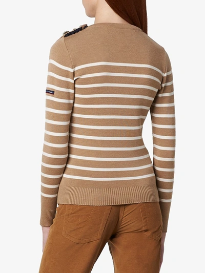 Shop Marc Jacobs Armor-lux X The Breton Jumper In Brown