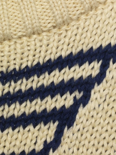 Shop Gucci Intarsia-knit Sailor Jumper In Blue