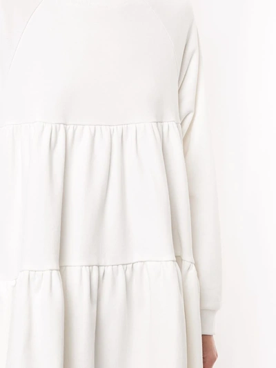 Shop Cynthia Rowley Vail Cozy Gathered Swing Dress In White
